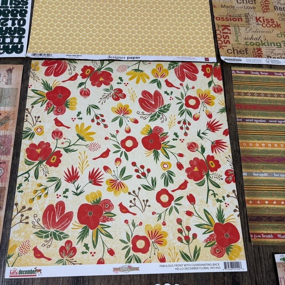 Assorted Patterned Craft Paper Stickers Lot - Picture 3 of 6